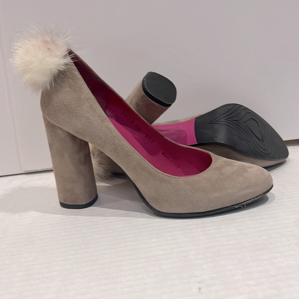 FERCA 81 WOMEN'S SUEDE High HEELS SHOES MADE IN ITALY SIZE US 7